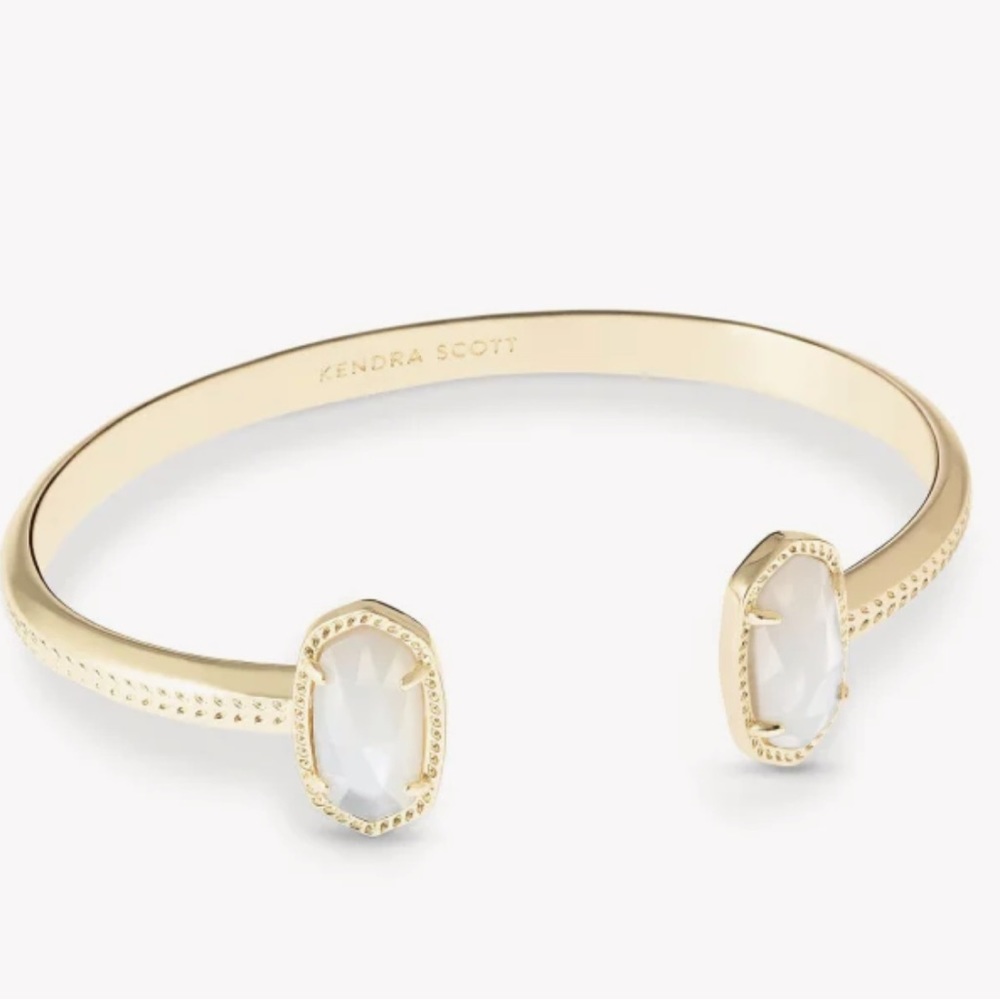 Elton Gold Cuff Bracelet in Mother of Pearl NWT!